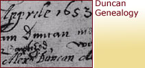 Duncan Genealogy -
                                                Click Here