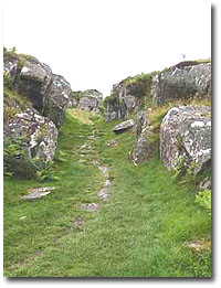 Entrance to Dunadd Fort click for Larger image