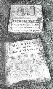 Tombstone of David Duncan - Click for Larger Image
