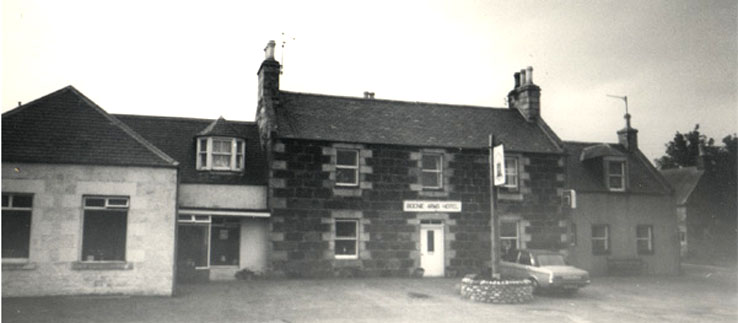 The Bognie Arms Hotel, Forgue by Huntly, Aberdeenshire 1979